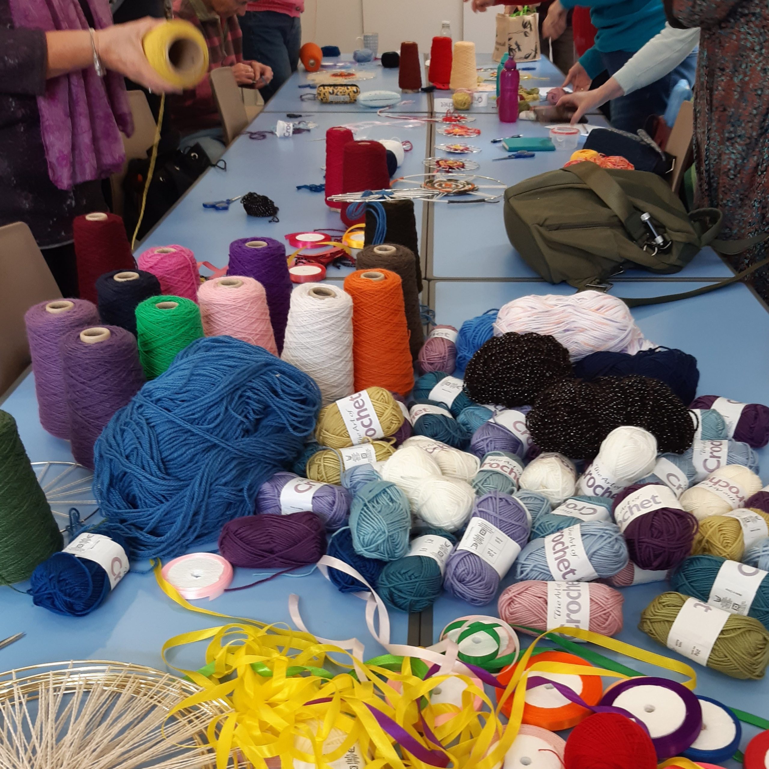 Lucy Sugden Circle weaving St Albans w