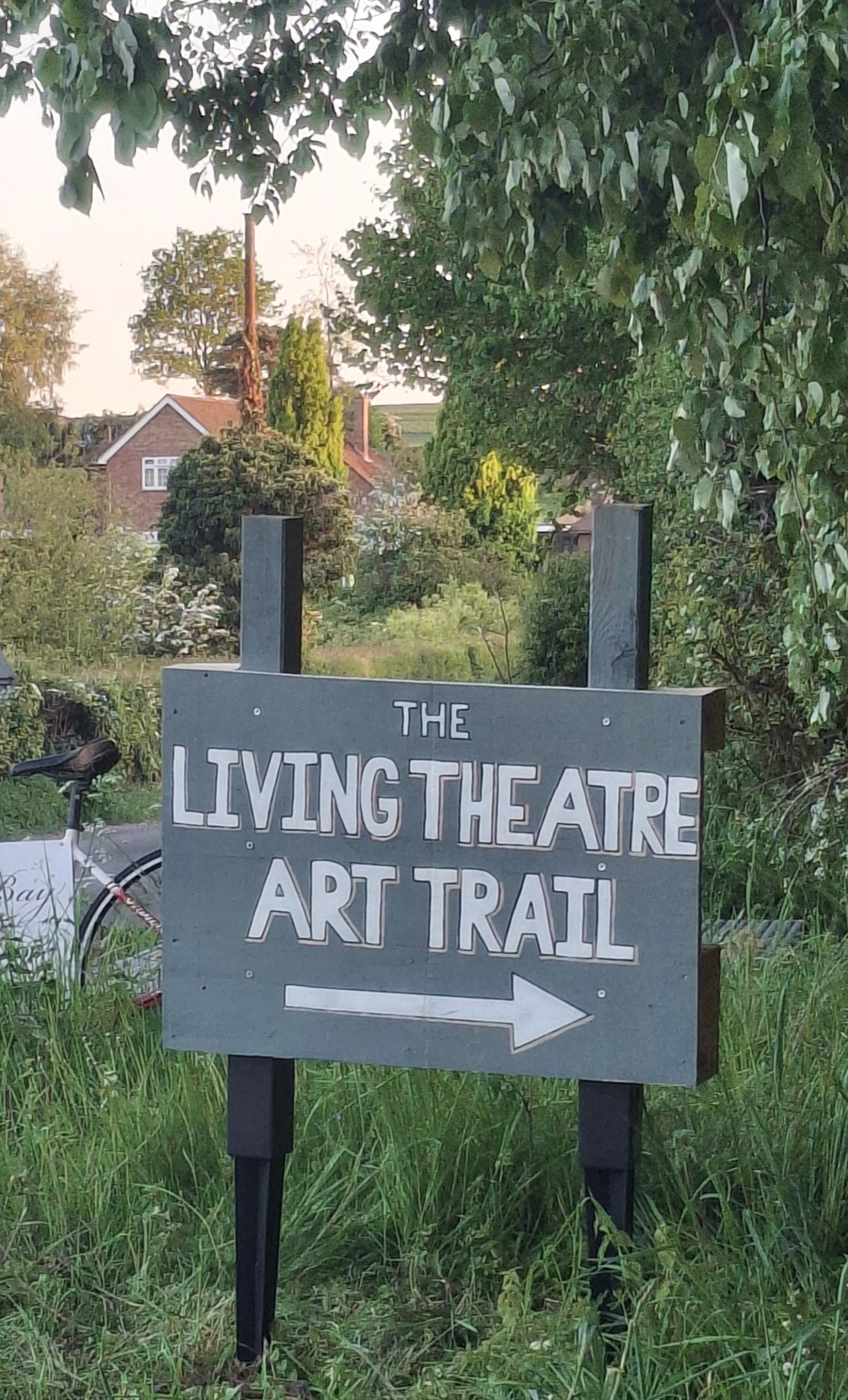 Living Theatre Art Trail sign
