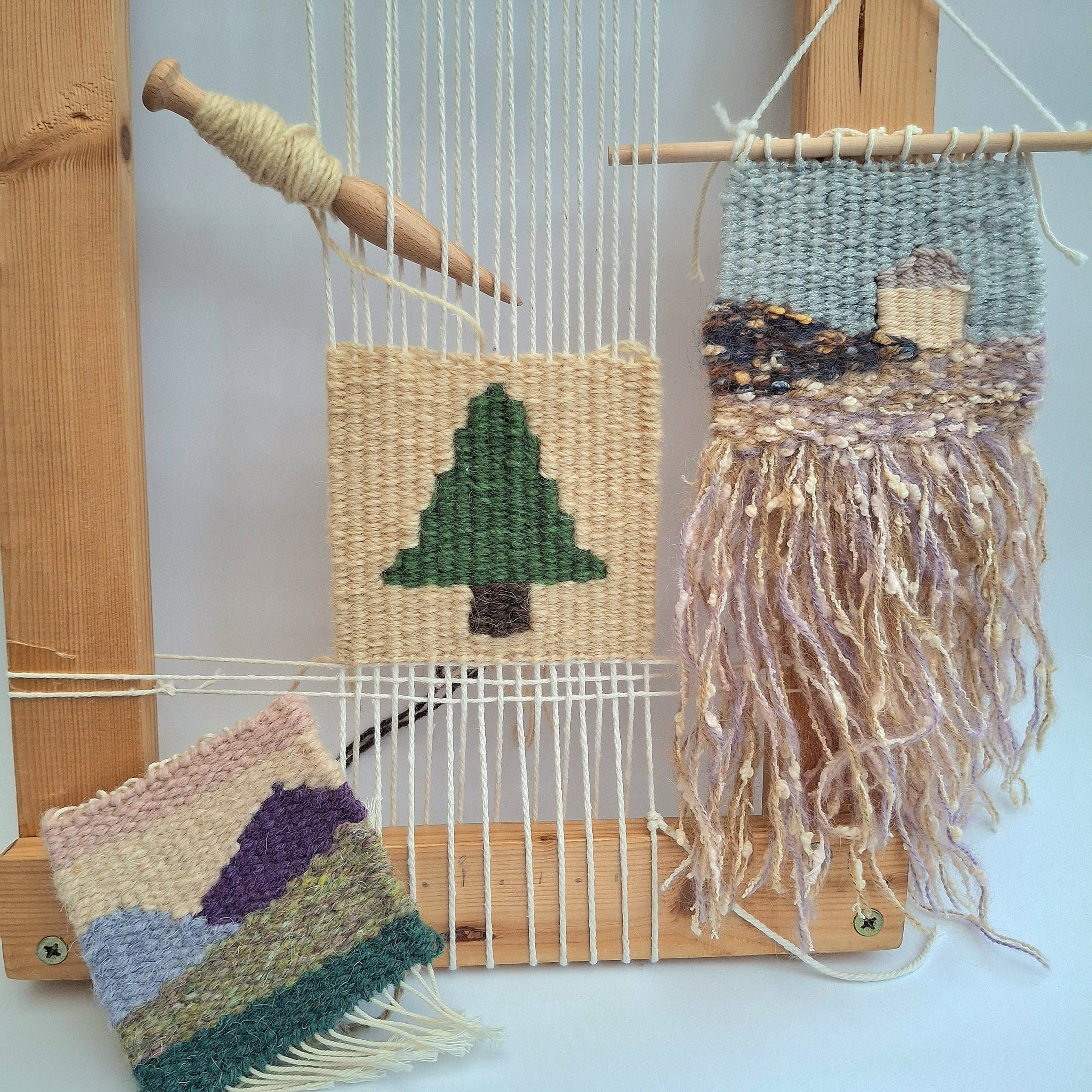 Festive Woven Tapestry Workshop Lucy Sugden w