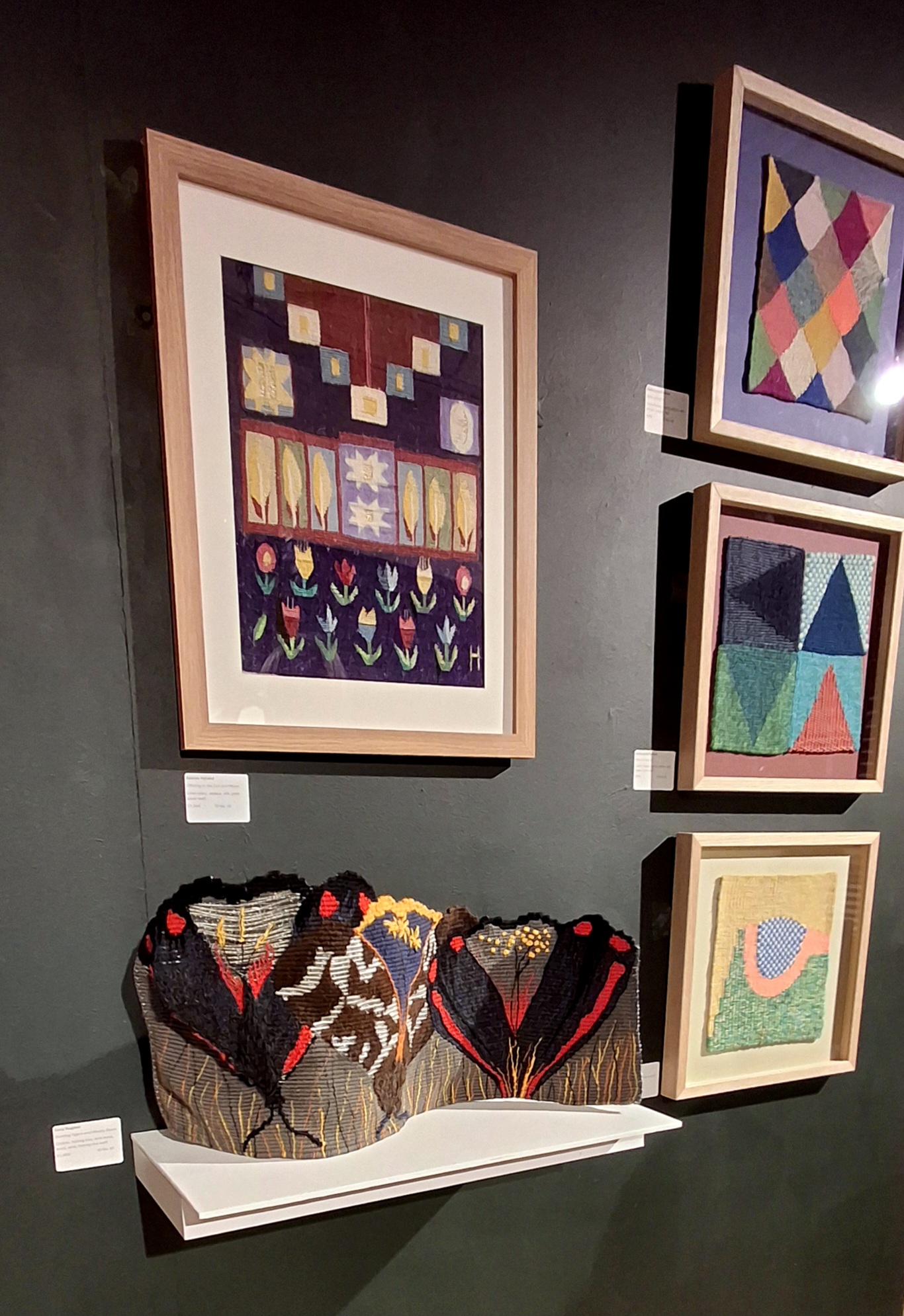 Lucy Sugden Hunting Tigers and Woolly Bears in exhibition at Gracefields Arts Centre in Dumfries